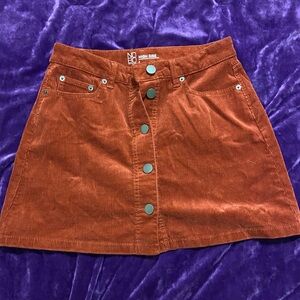 Corduroy Rust-colored Skirt NWOT